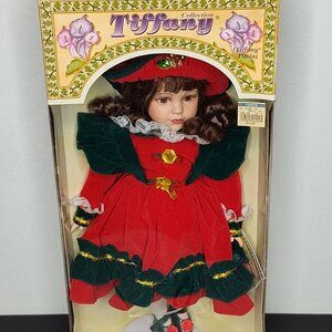 Tiffany Collection Limited Edition 17" Porcelain Doll w/ Stand NEW In Box (2000)